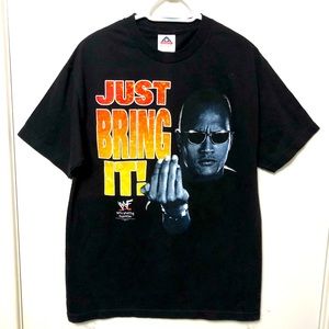 Alstyle Black 'Just Bring It!' The Rock Graphic Tee